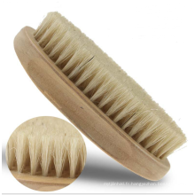 Vente chaude logo personnalisé 100% soies barbe poire en bois barbe brosse